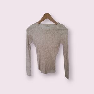 Billabong Long Sleeve Animal Print Lattice TrimHem shirt size S.